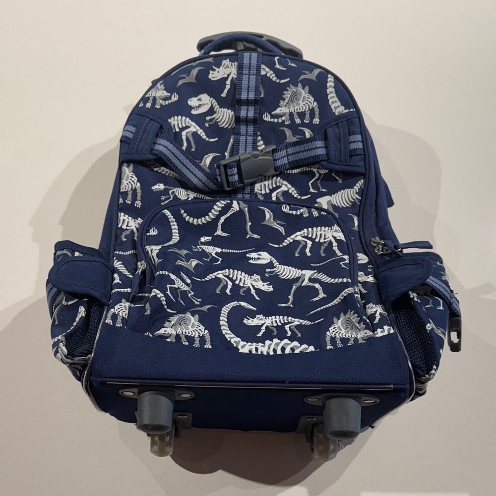 Pottery Barn Kids Blue Dinosaur Backpack